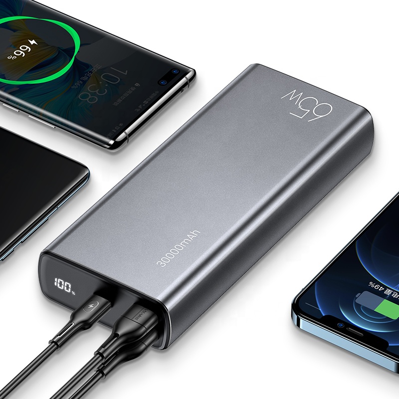 картинка Внешний аккумулятор USAMS 30000 мАч 65W быстрая зарядка QC3.0+PD (US-CD165) от магазина КомпьютерЦентр