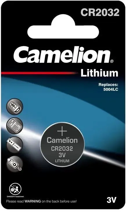 картинка Батарейка на материнску плату Camelion CR2032 BL-1 210mAh (3066) от магазина КомпьютерЦентр