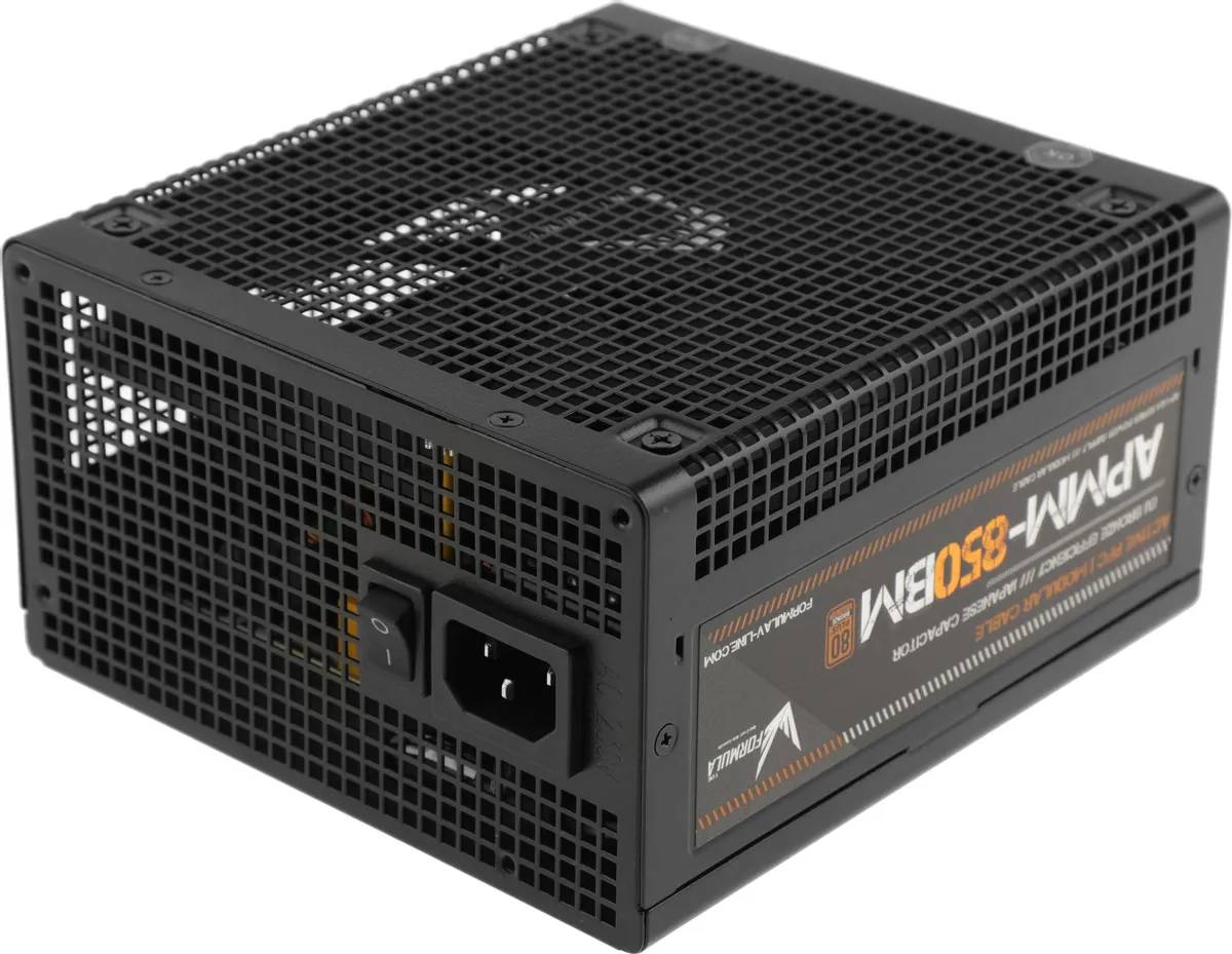 картинка Блок питания Formula ATX 850W APMM-850BM 80+ bronze Cab Manag RTL от магазина КомпьютерЦентр