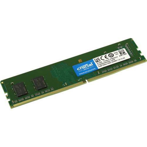 картинка DIMM DDR4 8Gb 3200MHz PC4-25600 Crucial CL22 1.2V (CT8G4DFRA32A) от магазина КомпьютерЦентр