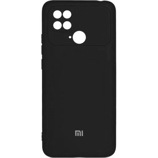 картинка Чехол-накладка Silicone Case для Xiaomi Redmi 10C/  Poco C40 Black от магазина КомпьютерЦентр