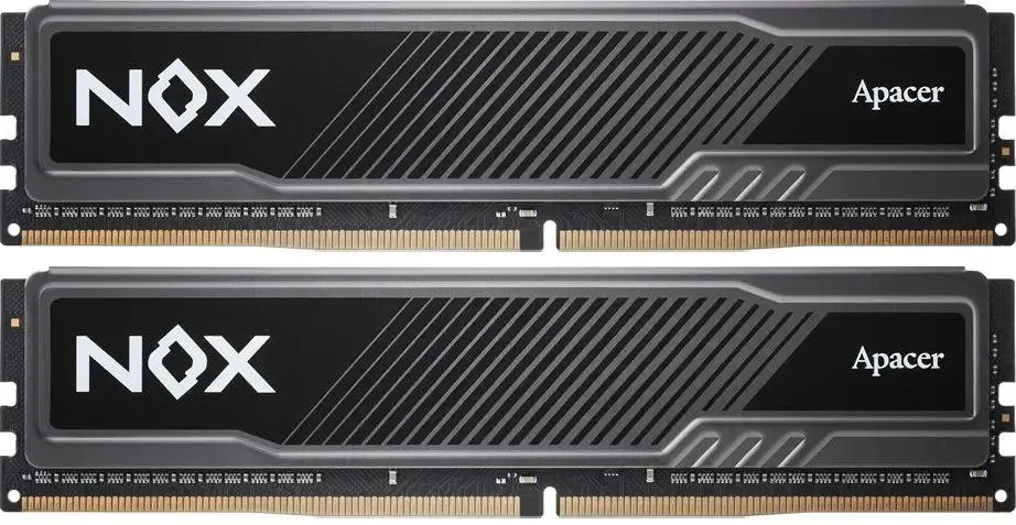 картинка DIMM DDR4 32Gb (2x16Gb) 3200MHz PC4-25600 Apacer NOX (AH4U32G32C28YMBAA-2) от магазина КомпьютерЦентр