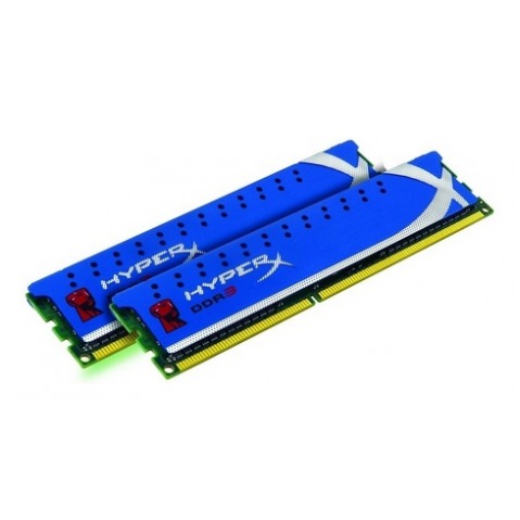 картинка Набор модулей памяти Kingston DIMM DDR3 8Gb (2x4Gb) 1866MHz PC3-14900 HyperX OC KIT CL9 Blue Retail (KHX1866C9D3K2/8G) от магазина КомпьютерЦентр