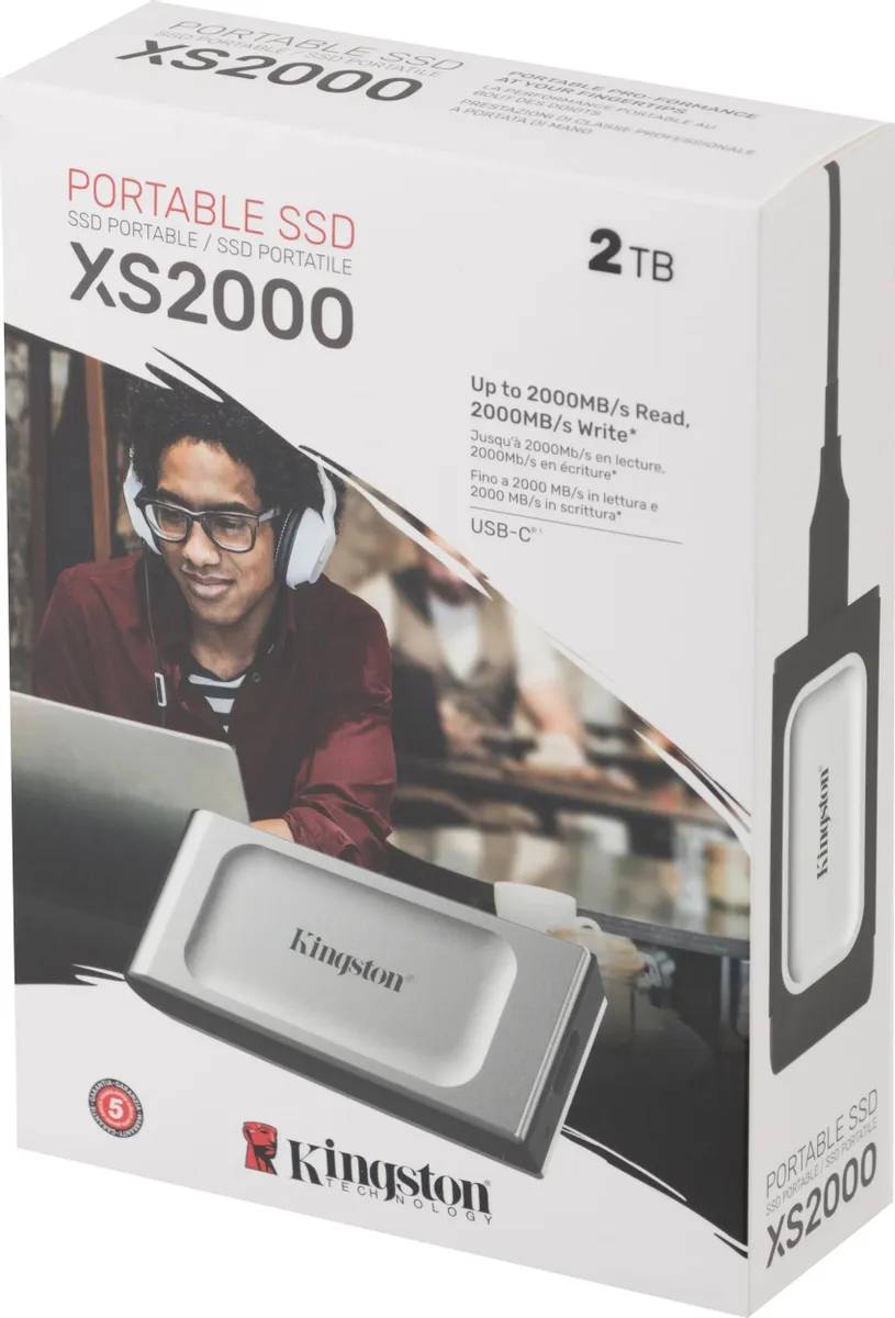 картинка SSD внешний 2Tb Kingston USB-C 1.8'' SXS2000/ 2000G Gray от магазина КомпьютерЦентр