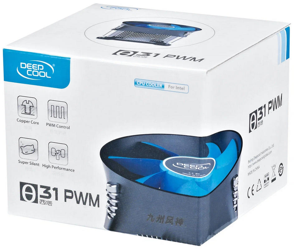картинка Вентилятор CPU s1700 DeepCool THETA 31, Ret (THETA31.PWM 1700 NATIVE) от магазина КомпьютерЦентр