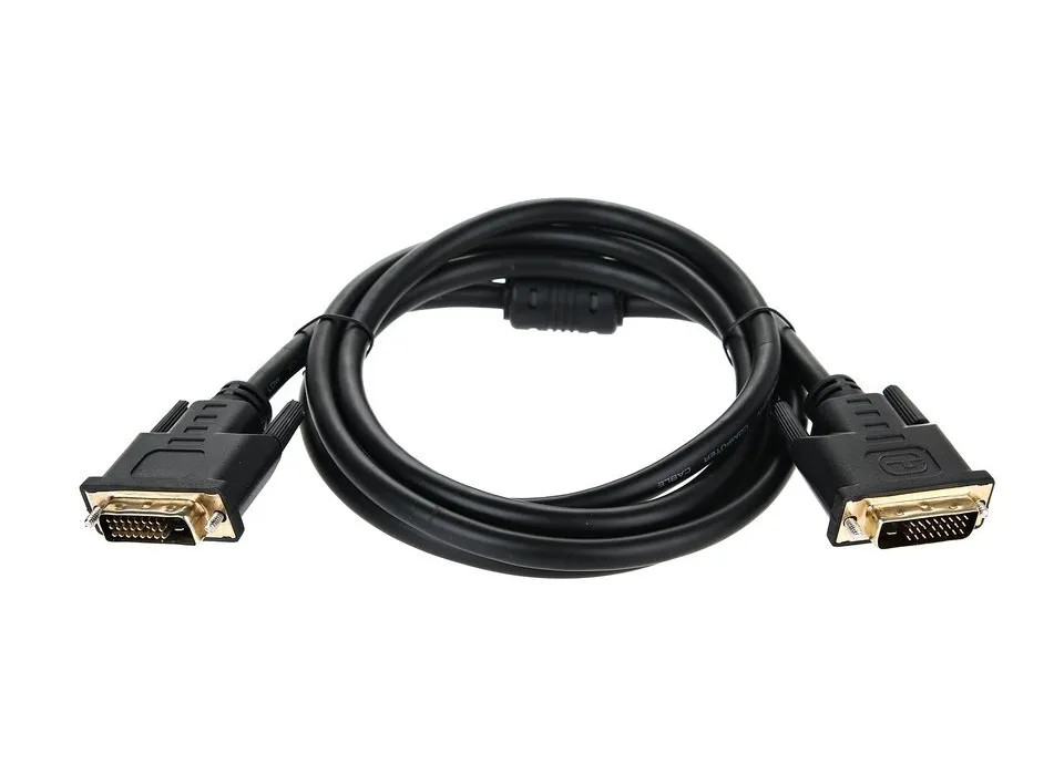 картинка Кабель DVI-D--DVI-D Dual link 25M/ 25M, экран, феррит.кольца, 1.8м Telecom (TCG441D-1.8M) от магазина КомпьютерЦентр