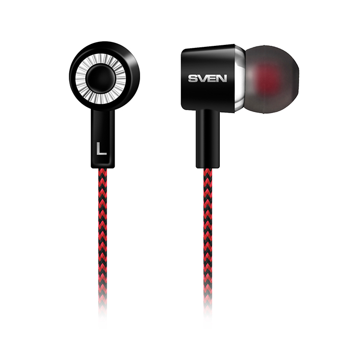 картинка Наушники Sven E-108 Black/ Red (SV-019136) от магазина КомпьютерЦентр