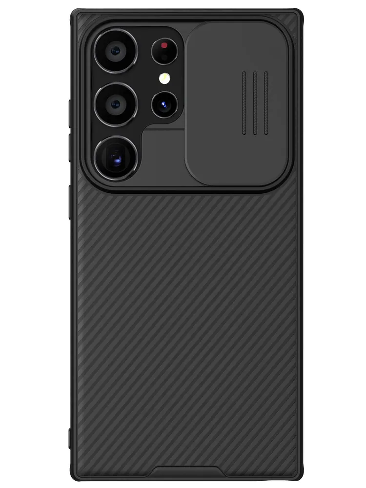 картинка Чехол-накладка Nillkin CamShield Pro Case защитной шторкой для SAMSUNG Galaxy S24 Ultra, черный от магазина КомпьютерЦентр