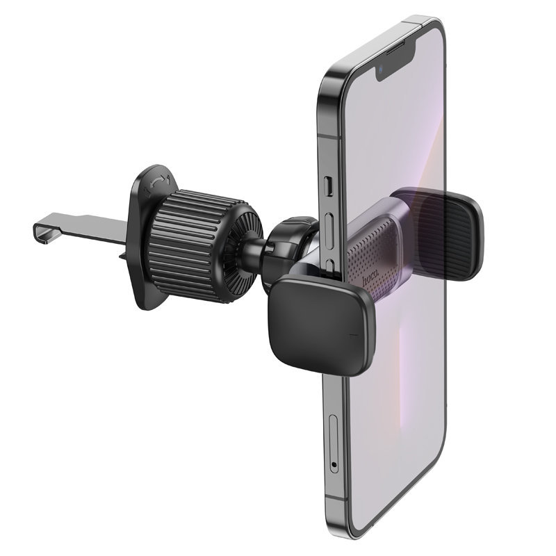 картинка Автодержатель Hoco CA110 pull clip air outlet car holder black metal gray от магазина КомпьютерЦентр
