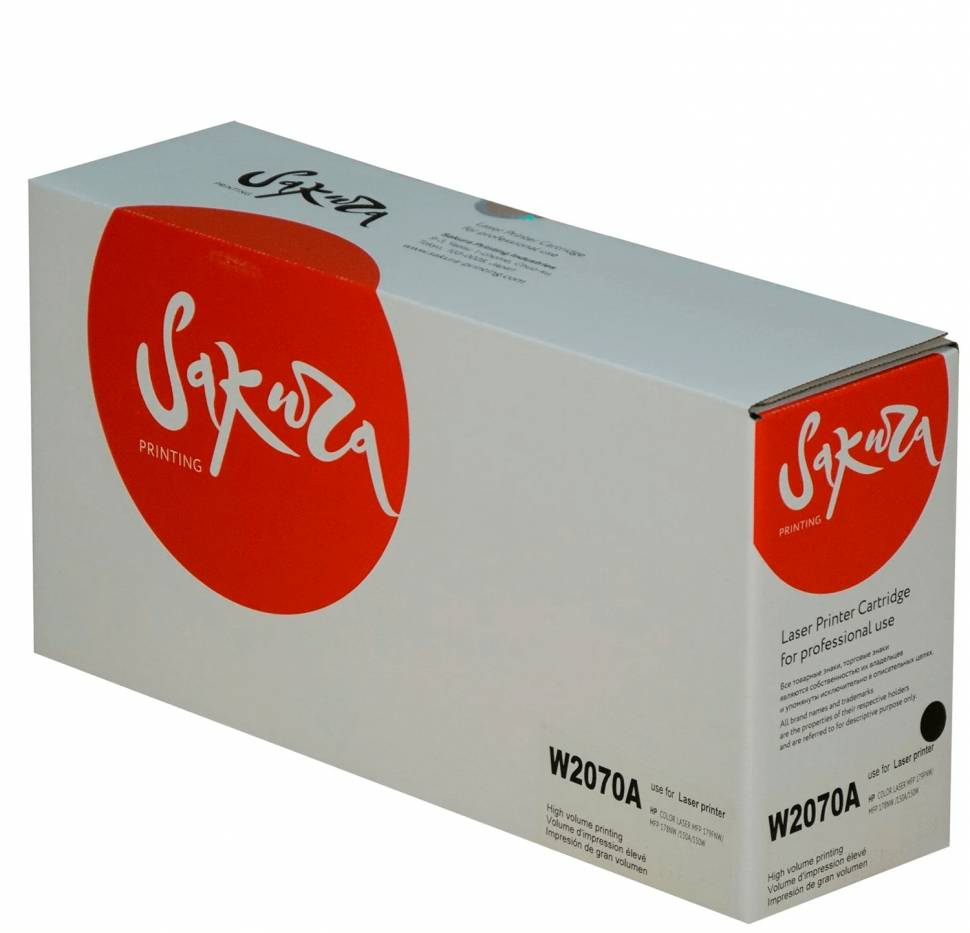 картинка Картридж SAKURA W2070A (117A) черный для HP (1000 страниц) от магазина КомпьютерЦентр
