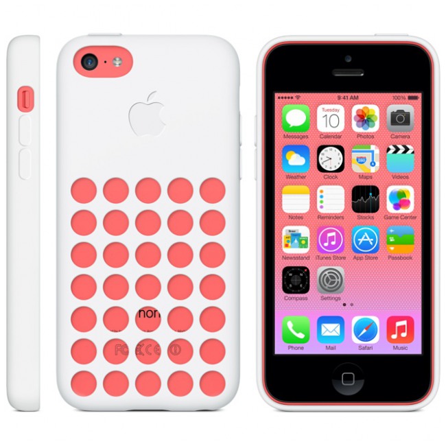 картинка Чехол Apple Case for iPhone 5C White (MF039) от магазина КомпьютерЦентр