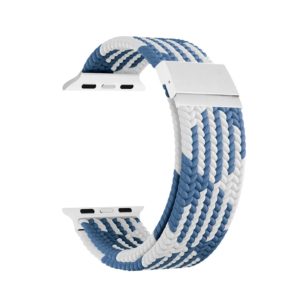 картинка Плетеный нейлоновый ремешок для Apple Watch 42/ 44/ 45/ 49 mm Series 1-9, SE LYAMBDA PLEIONE DSN-18-44-BLW Blue от магазина КомпьютерЦентр