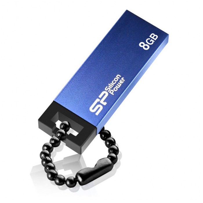картинка Флешка USB SiliconPower 8Gb Touch 835 Blue (SP008GBUF2835V1B) от магазина КомпьютерЦентр