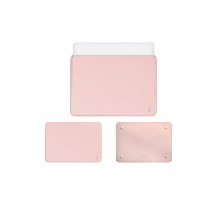 картинка Чехол Wiwu Skin Leather Sleeve for MacBook Air 13 Pink от магазина КомпьютерЦентр