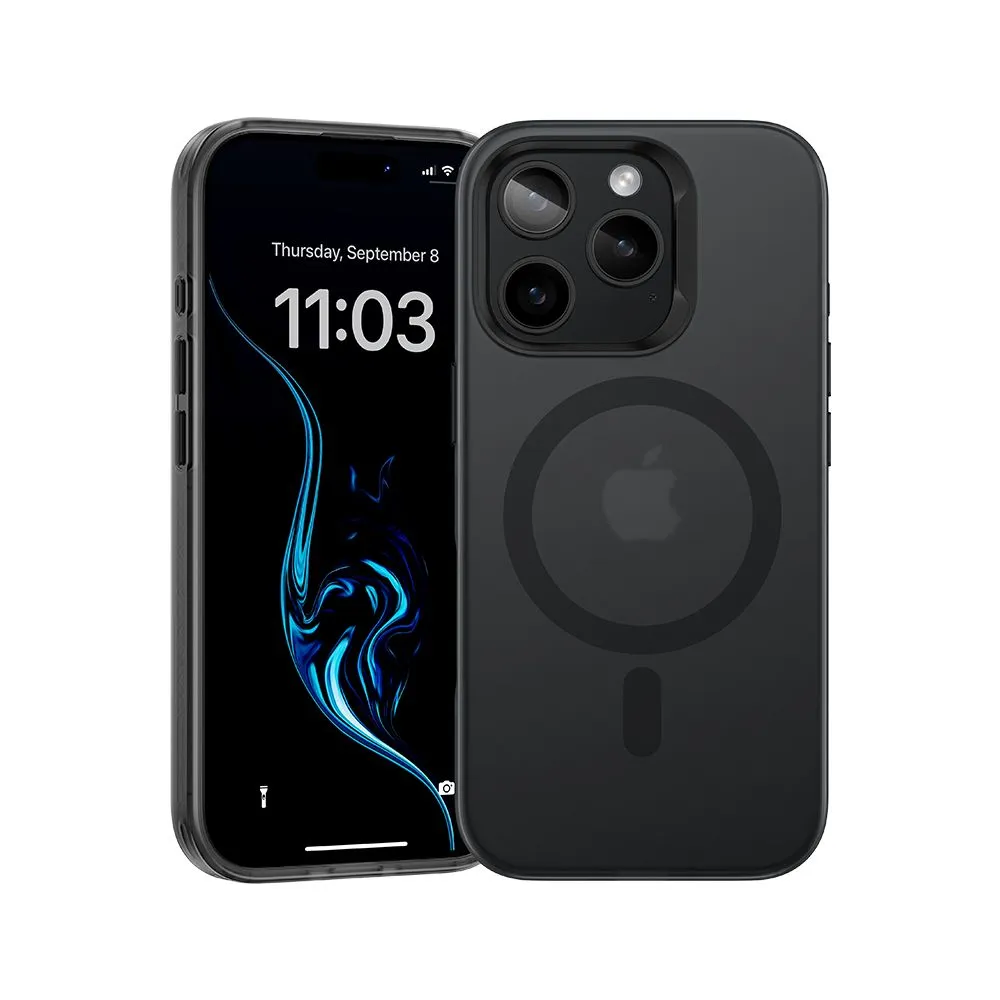 картинка Чехол силиконовый Benks Lucid Armor Case (MagSafe) для iPhone 16 Pro 6.3'', цвет черный (Black) от магазина КомпьютерЦентр