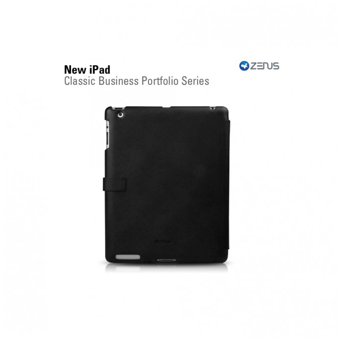 картинка Чехол Zenus Prestige Classic Business Series Black for new iPad от магазина КомпьютерЦентр