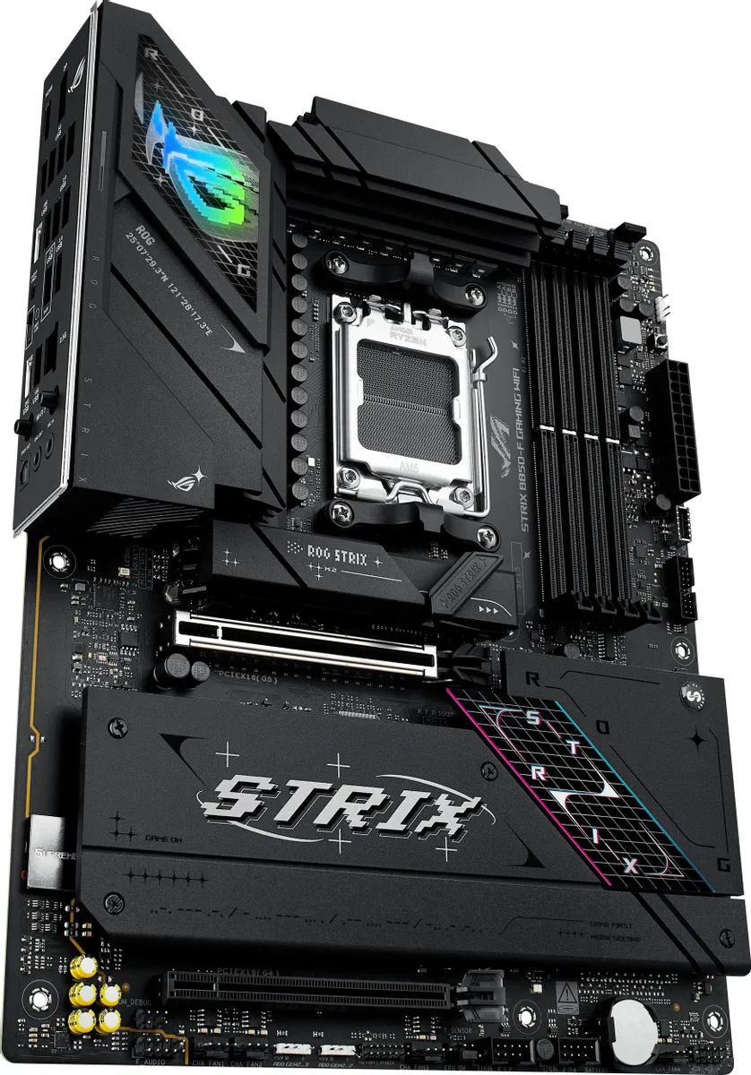 картинка Материнская плата ASUS ROG STRIX B850-F GAMING WIFI, AM5, ATX от магазина КомпьютерЦентр