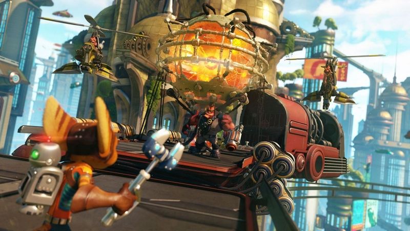 картинка Игра Ratchet & Clank (Хиты PlayStation) (PlayStation 4, Русская версия) от магазина КомпьютерЦентр