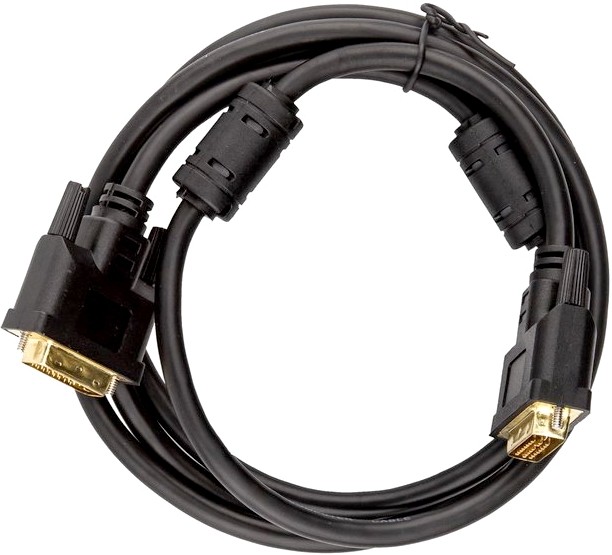 картинка Кабель DVI-D to DVI-D (25M -25M) 2 фильтра, CU, 1,8м, TV-COM (DCG150V-1.8M) от магазина КомпьютерЦентр