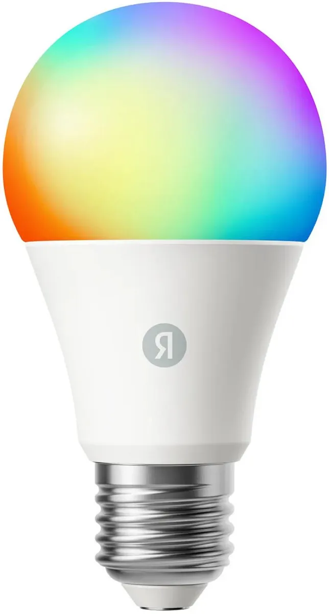 картинка Умная лампочка Яндекс YNDX-00558, RGB, E27, 9 Вт от магазина КомпьютерЦентр