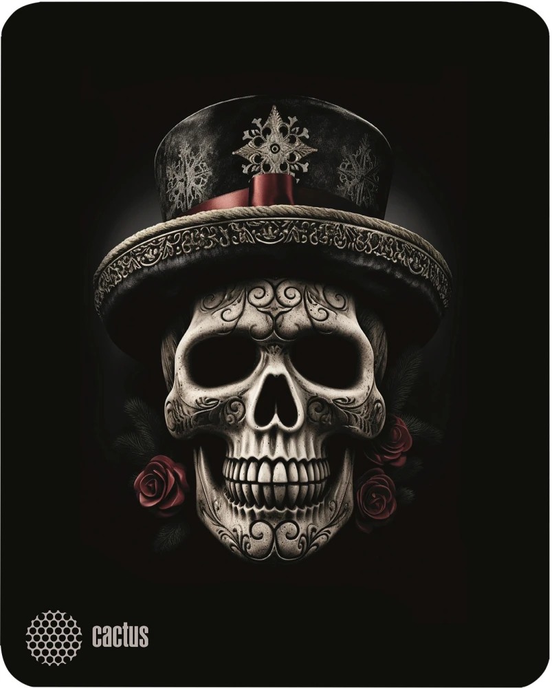 картинка Коврик для мышки Cactus Scull рисунок 250x200x3мм CS-MP-D05S от магазина КомпьютерЦентр