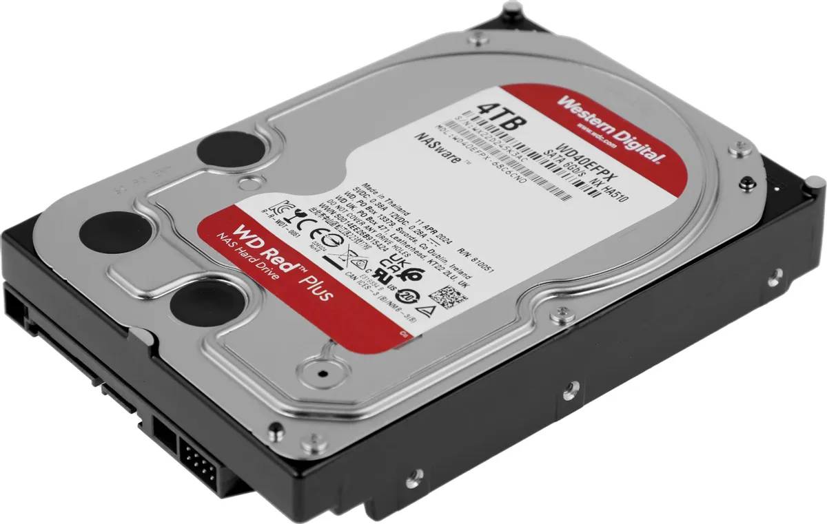 картинка HDD 4.0Tb WesternDidital 3.5''; Red Plus WD40EFPX от магазина КомпьютерЦентр