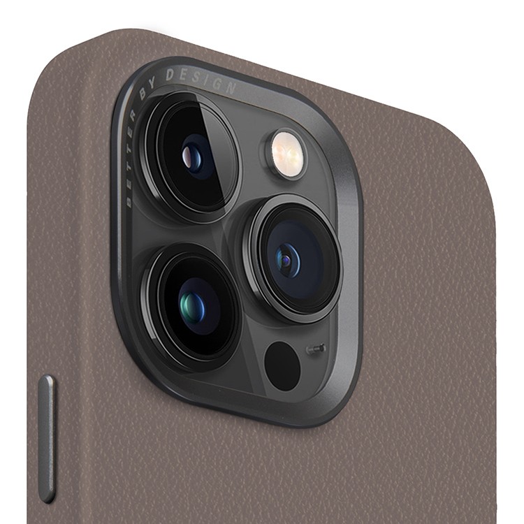 картинка Чехол из искусственной кожи Uniq HYBRID LYDEN (MagSafe) для iPhone 15 Pro MAX 6.7'' Gray (IP6.7P(2023)-LYDMGRY) от магазина КомпьютерЦентр
