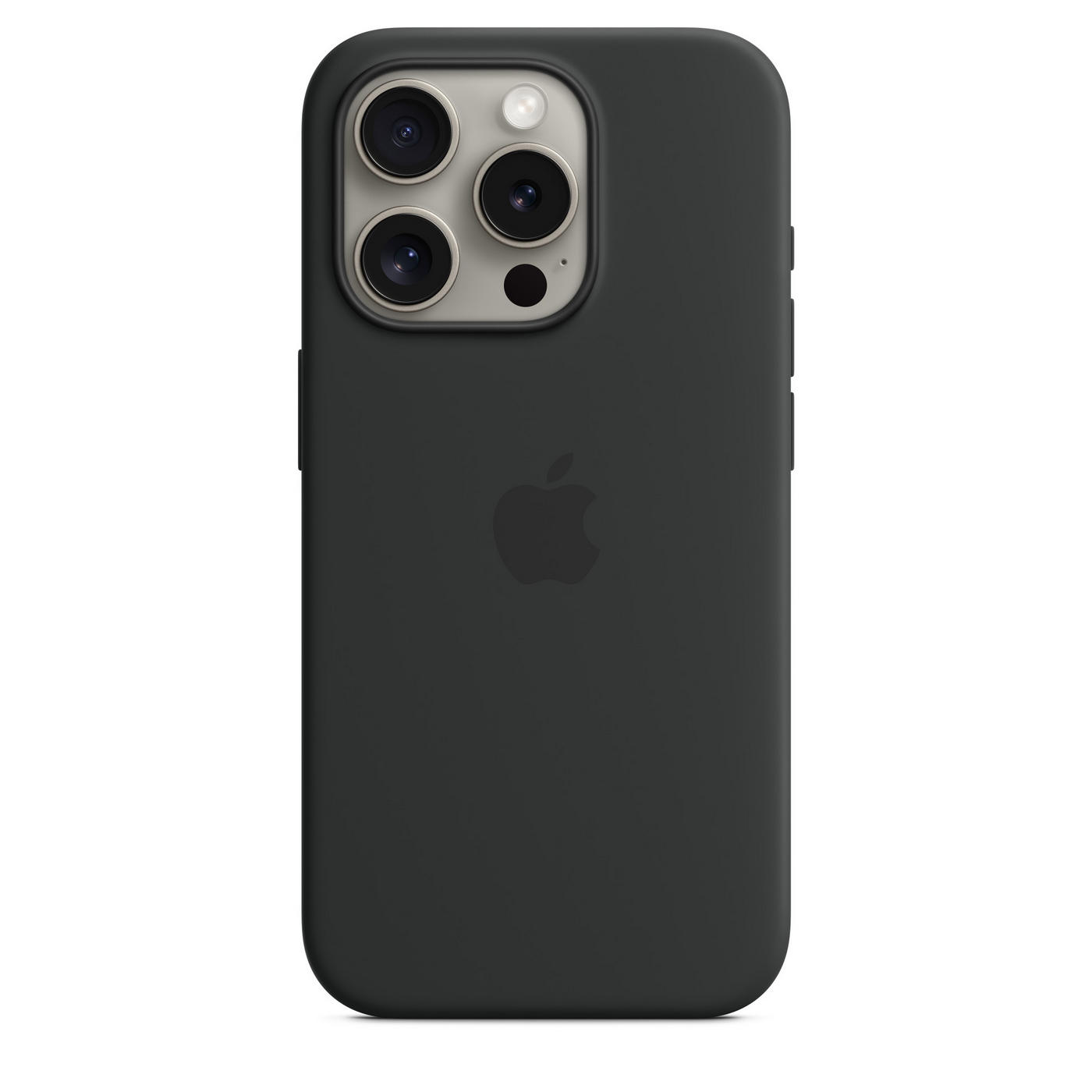 картинка Чехол Silicone case Full for iPhone 15Pro Black от магазина КомпьютерЦентр