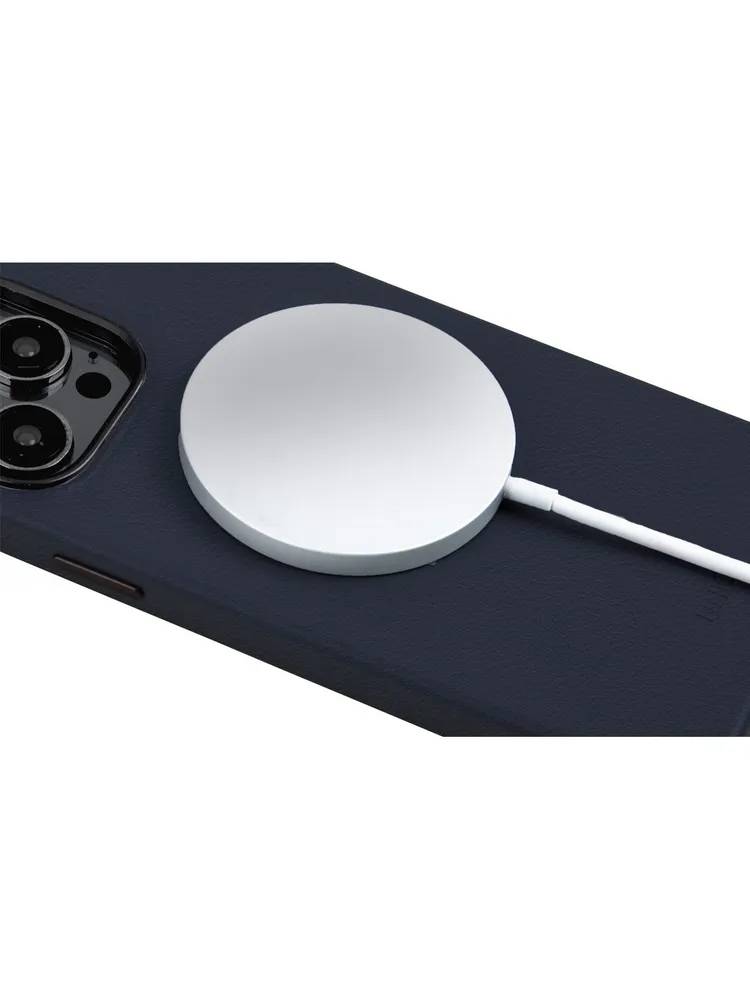 картинка Чехол из искусственной кожи Uniq HYBRID LYDEN (MagSafe) для iPhone 15 Pro 6.1'', синий (Blue) IP6.1P(2023)-LYDMBLU от магазина КомпьютерЦентр