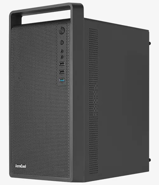 картинка Корпус Aerocool Cs-109-G-BK-v1 mATX, без БП, черный от магазина КомпьютерЦентр