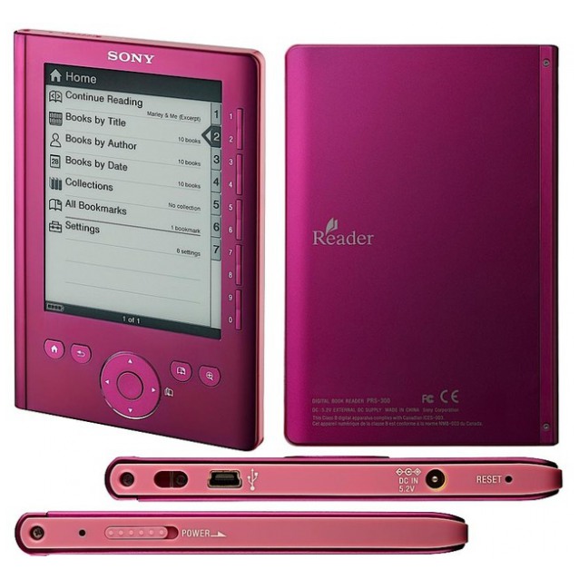 картинка Электронная книга Sony PRS-300 Red (PRS-300/RC) от магазина КомпьютерЦентр