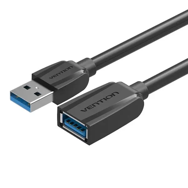 картинка Кабель USB 3.0 A->F Vention Black Edition (VAS-A45-B200) от магазина КомпьютерЦентр