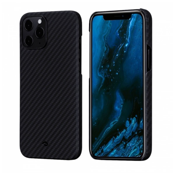 картинка Чехол Pitaka MagEZ Case Black/ Grey for iPhone 12 Pro Max (KI1201PM) от магазина КомпьютерЦентр