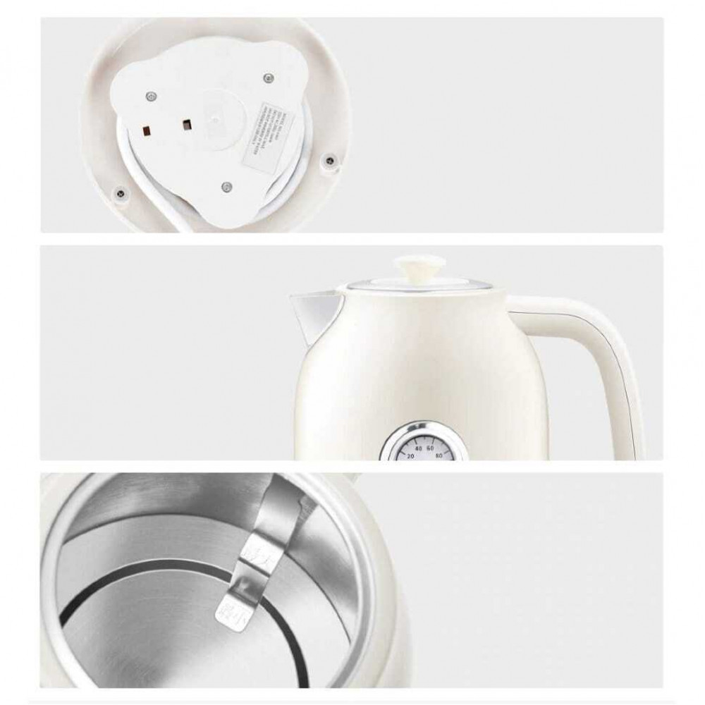 картинка Электрочайник Xiaomi Qcooker Retro Electric Kettle с температурным датчиком QS-1701 White RU от магазина КомпьютерЦентр