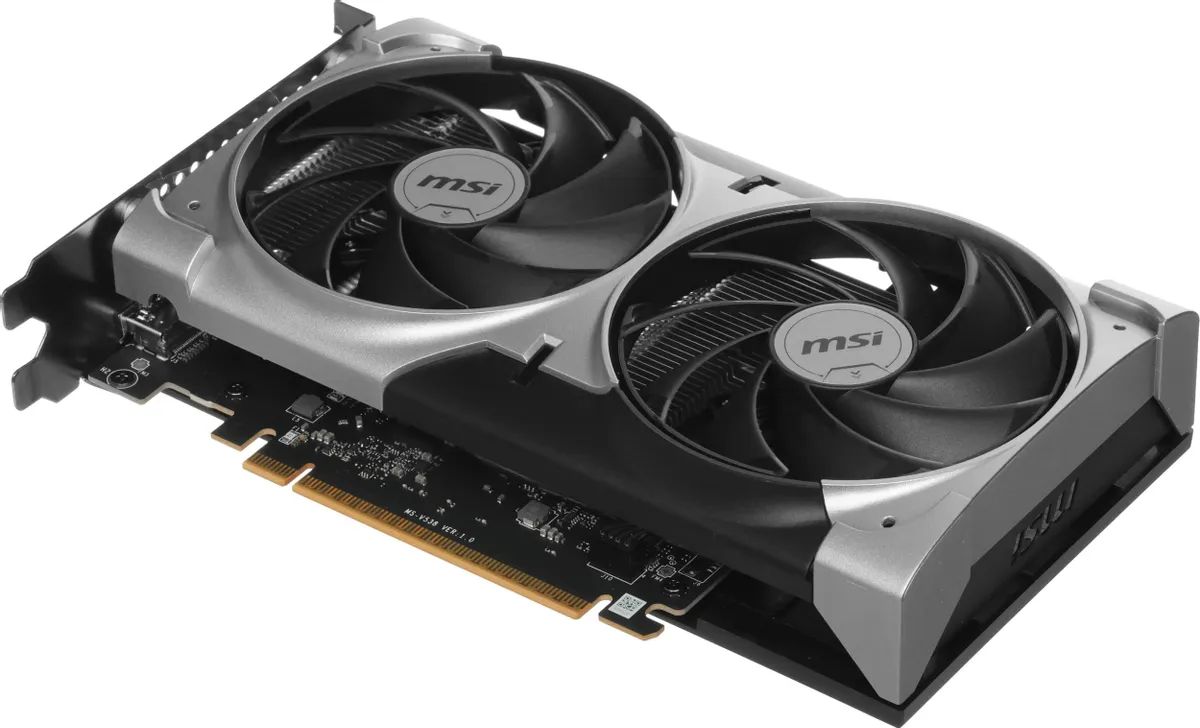 картинка Видеокарта 8Gb GDDR6 GeForce RTX 5050 MSI VENTUS 2X OC, 128 бит, PCI-e 5.0, 1xHDMI, 3xDP, 2617 МГц (RTX 5050 8G VENTUS 2X OC) от магазина КомпьютерЦентр