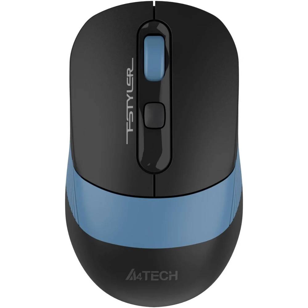 картинка Мышка A4Tech Fstyler FB10CS Black/ Blue беспроводная (4but) (FB10CS USB ASH BLUE) от магазина КомпьютерЦентр