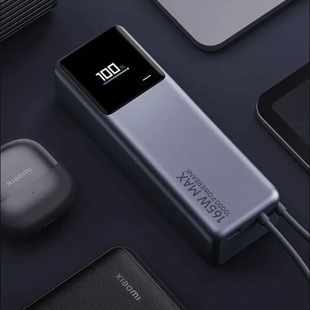 картинка Внешний аккумулятор Xiaomi Mi Power Bank 10000mAh With Cable USB-C 165W PB1165MI CN (BHR9344CN) от магазина КомпьютерЦентр