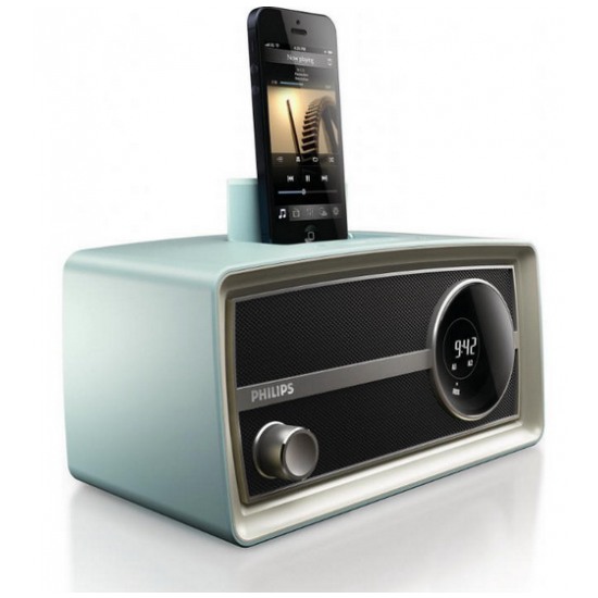 картинка Акустика с док-станцией Philips Lightning радио for iPod/ iPhone/ Alarm (ORD2105B/12) от магазина КомпьютерЦентр