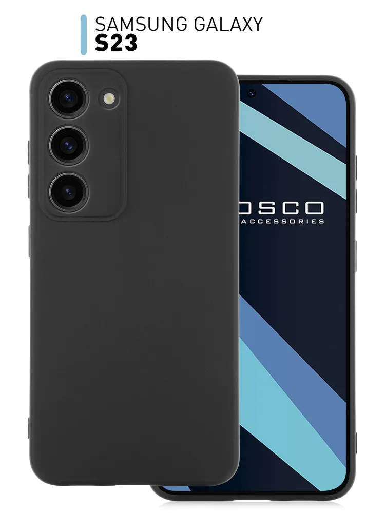 картинка Чехол ROSCO для Samsung Galaxy S23, черный от магазина КомпьютерЦентр