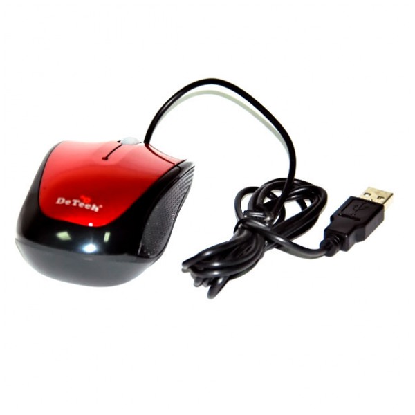 картинка Мышка DeTech DE-3062 Red USB от магазина КомпьютерЦентр