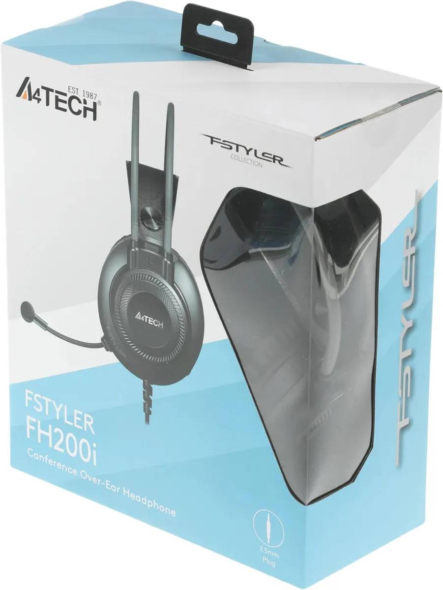 картинка Гарнитура A4-Tech Fstyler FH200i Gray (FH200I GREY) от магазина КомпьютерЦентр