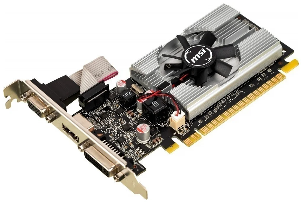 картинка Видеокарта 1Gb DDR3 GeForce 210 MSI Low Profile, Ret (N210-1GD3/ LP) от магазина КомпьютерЦентр