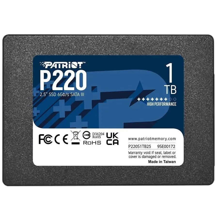 картинка SSD накопитель 1 Tb 2.5'' Patriot P220 SATA III (P220S1TB25) от магазина КомпьютерЦентр