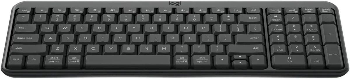 картинка Клавиатура Logitech K250 Graphite Wireless оригинальная заводская гравировка RU/ LAT (920-013452) от магазина КомпьютерЦентр