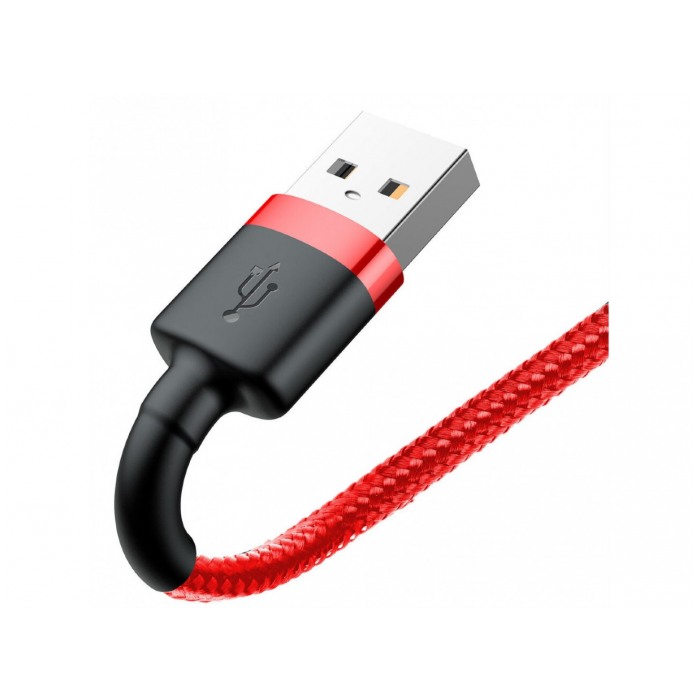 картинка Кабель Baseus Data Cable Lightining 100cm Cafule 2.4A Red (CALKLF-B09) от магазина КомпьютерЦентр