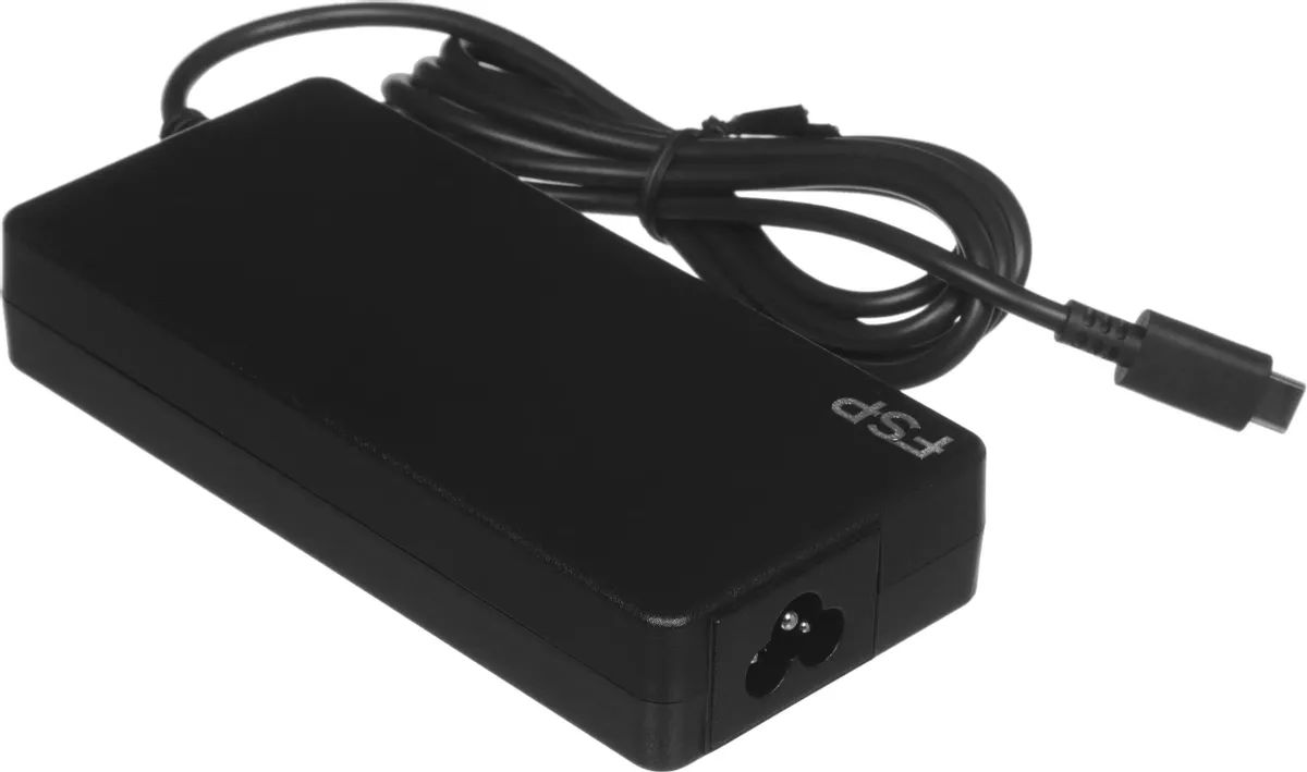 картинка Адаптер питания FSP NB C 100W (FSP100-A1BR3) AC-DC 100W Adapter, Вход C6 (для ноутбучного кабеля), Кабель 1000мм, Выход USB Type-C, 5V/ 9V/ 12V/ 15V/ 20V автовыбор. от магазина КомпьютерЦентр