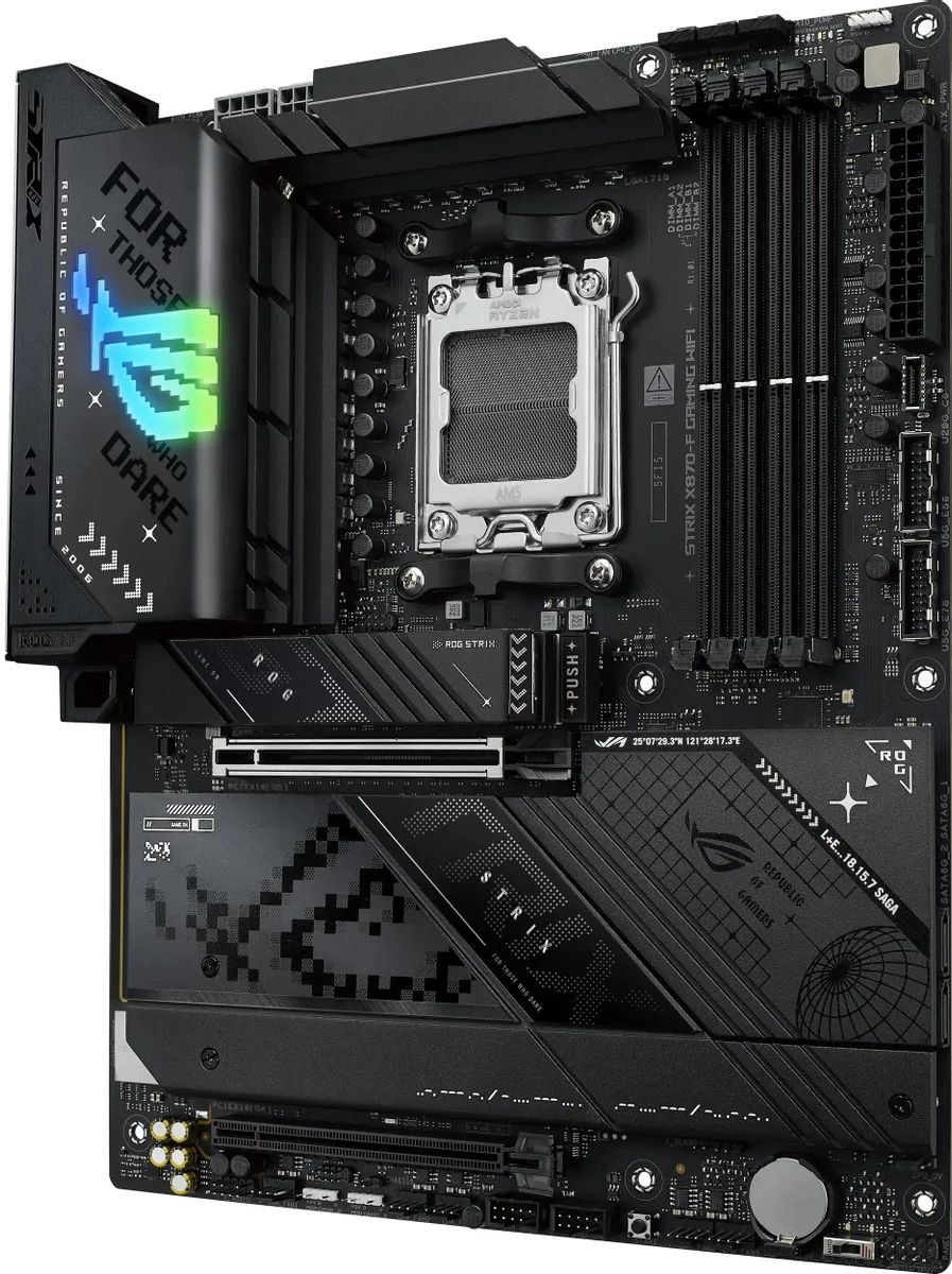 картинка Материнская плата ASUS ROG STRIX X870-F GAMING WIFI AM5, ATX от магазина КомпьютерЦентр