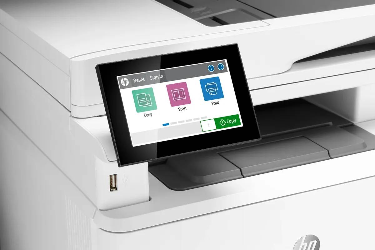 картинка МФУ лазерное HP LaserJet Pro M430f A4 Duplex Net Black/ White (3PZ55A) от магазина КомпьютерЦентр