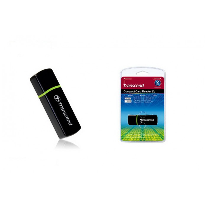 картинка Картридер внешний Transcend P5 9-in-1 Double Agent (TS-RDP5K) от магазина КомпьютерЦентр
