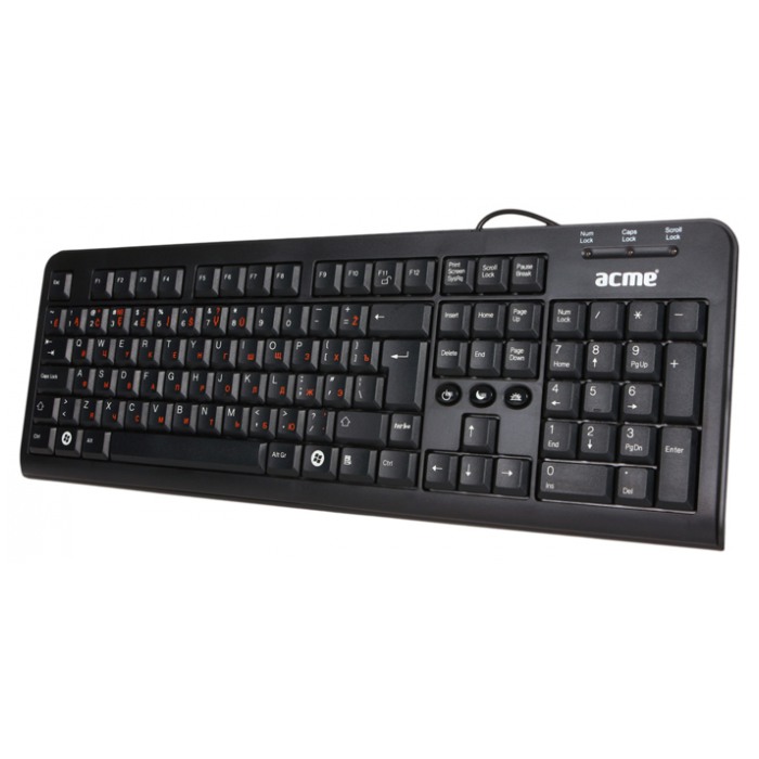 картинка Клавиатура Acme Standard Keyboard KS 03 USB Black (KS 03) от магазина КомпьютерЦентр